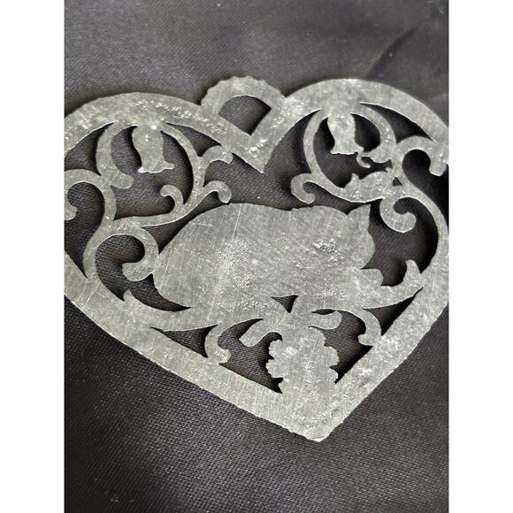 Sleeping Cat Pewter Ornament Unpainted By Wilhelm Schweizer 2 3/4" x2" Cat Art - Picture 7 of 10